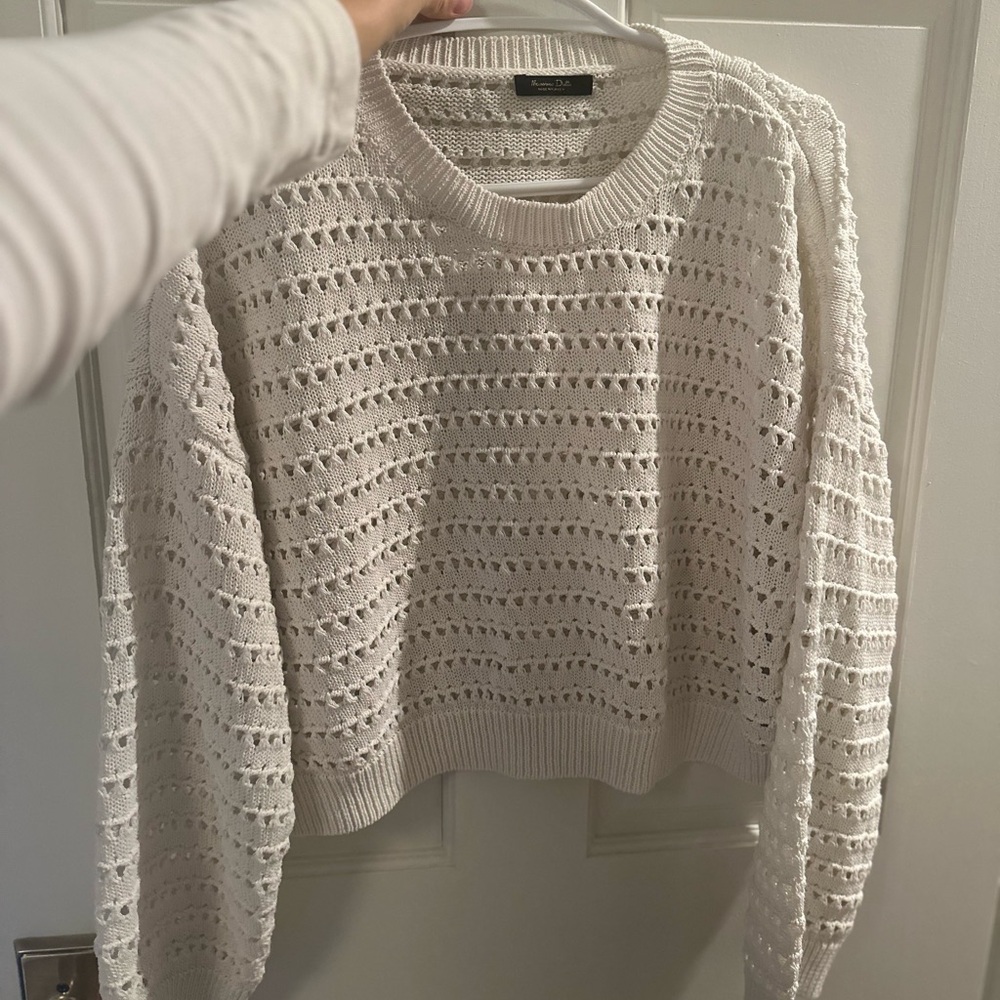 Massimo Dutti White Sweater